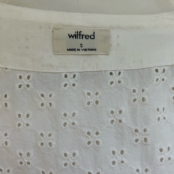 Aritzia Wilfred White Eyelet Dress size S - Picture 4 of 10